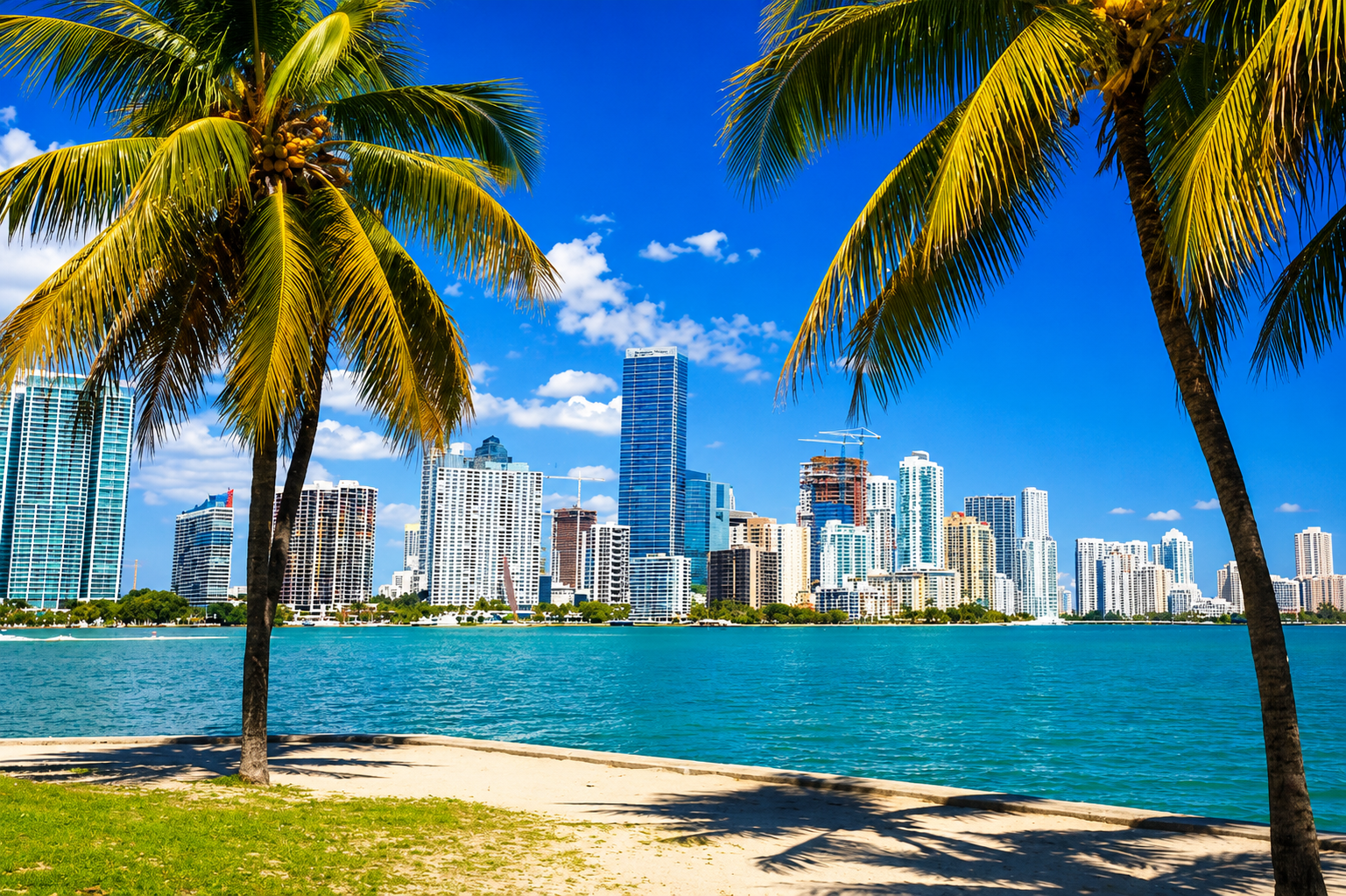 Miami et South Beach au coucher du soleil