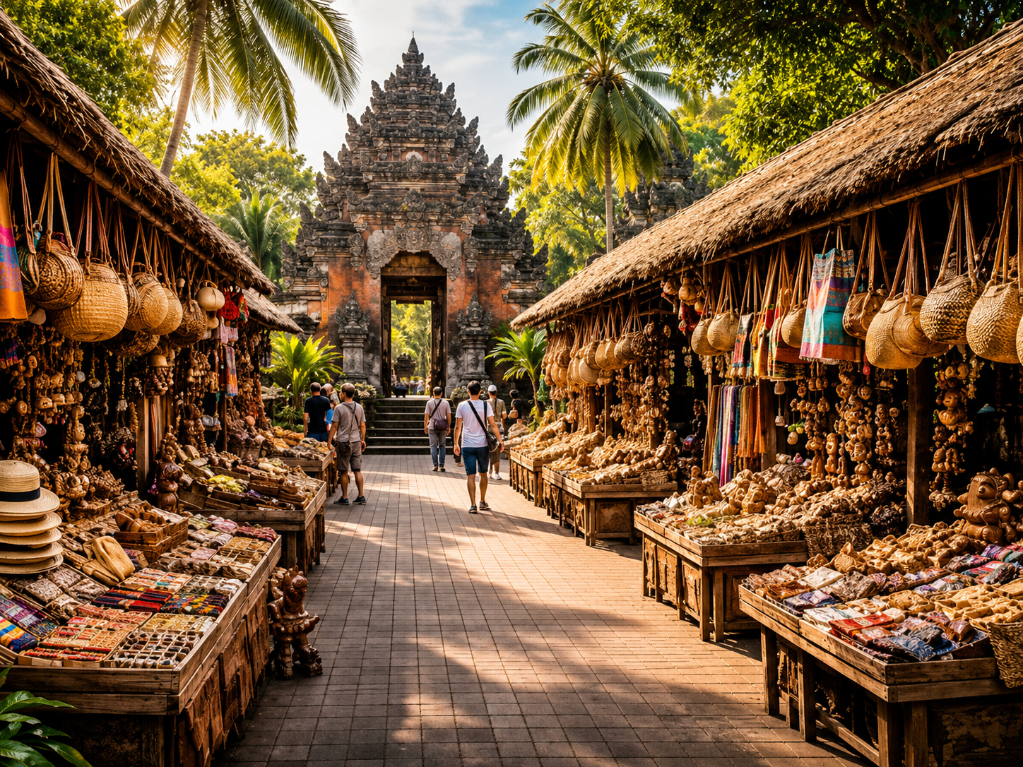 Rizières et végétation tropicale autour d'Ubud à Bali