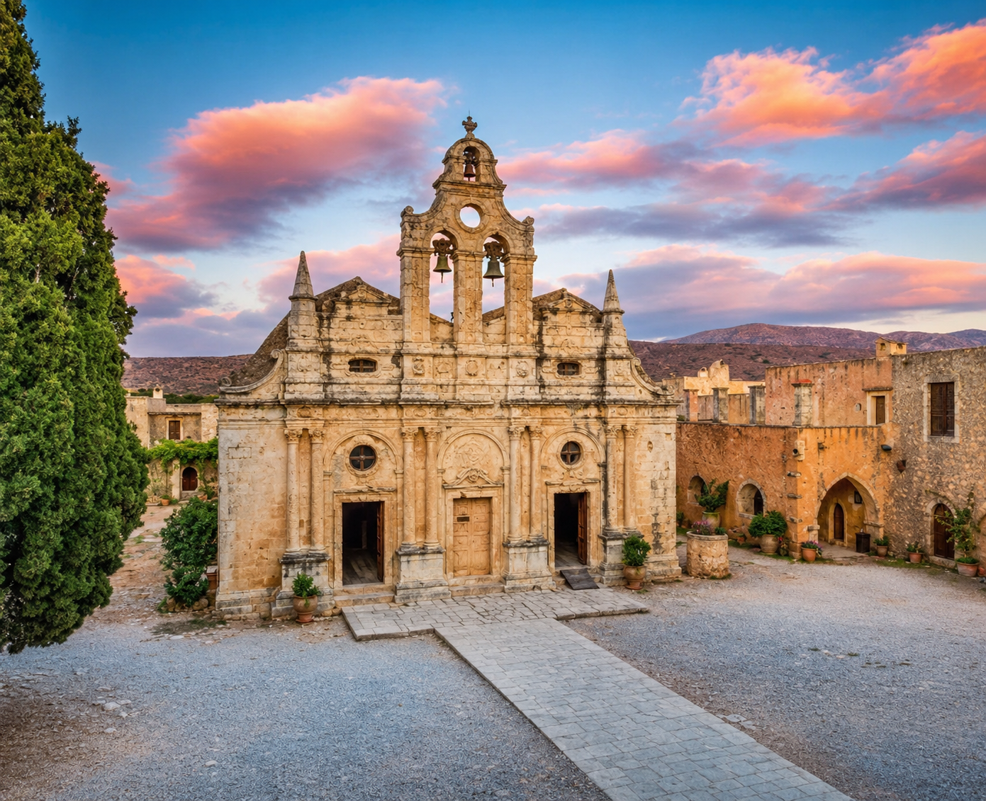 Vieille ville méditerranéenne de Réthymnon en Crète