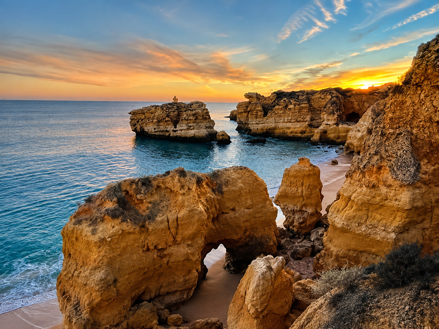 Falaises et grottes marines de l'Algarve
